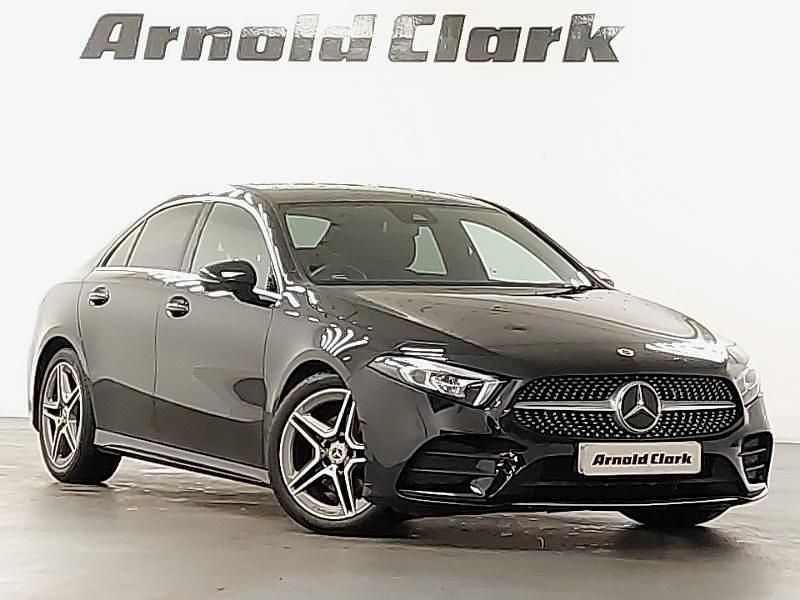 Black Used 2020 Mercedes A180 AMG line Sedan | £19,698 (Fair price) - Image 1/4