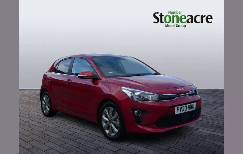 Red Used 2023 Kia Rio 2 Hatchback | £18,495 (A bit pricey) - Image 1/2