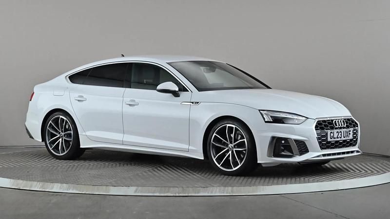 White Used 2023 Audi A5 S-Line Hatchback | £25,298 (Super price) - Image 1/3
