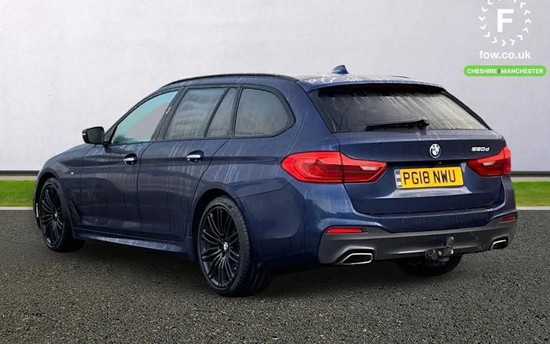 Used BMW 520 M Sport 190 HP (139 kW) 2018 Blue Estate