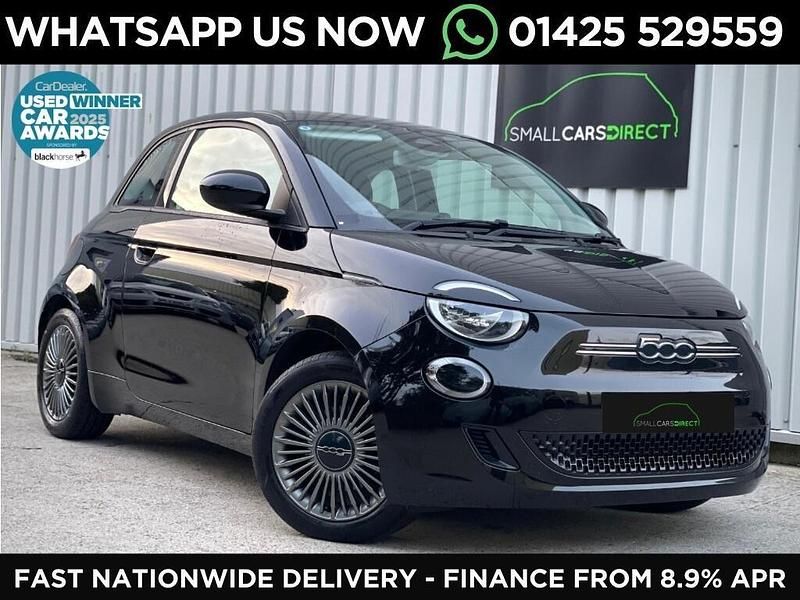 Black Used 2022 Fiat 500e Icon Hatchback | £12,950 (Fair price) - Image 1/3
