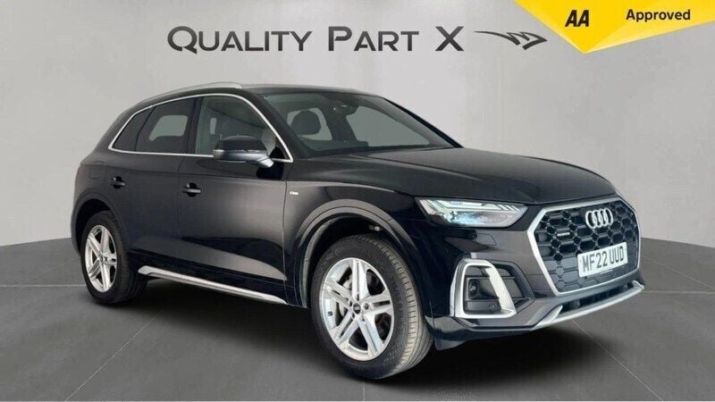 Black Used 2022 Audi Q5 S-Line SUV | £23,000 (Good price) - Image 1/4