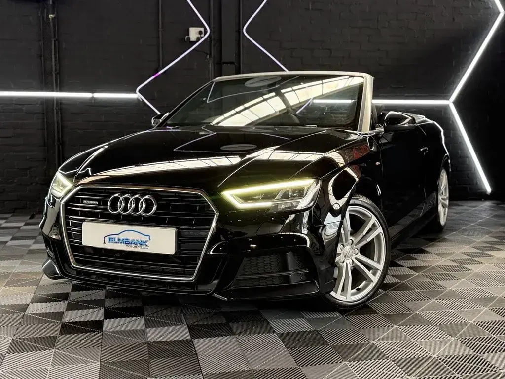 Used Audi A3 Cabriolet S-Line 150 HP (110 kW) 2017 Black Cabriolet