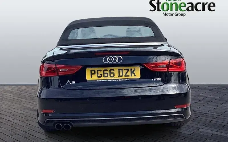Used Audi A3 Cabriolet S-Line 150 HP (110 kW) 2016 Black Cabriolet