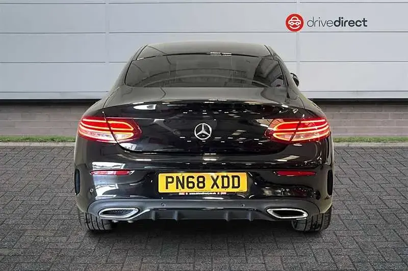 Used Mercedes C220 AMG line 194 HP (142 kW) 2018 Black Coupe