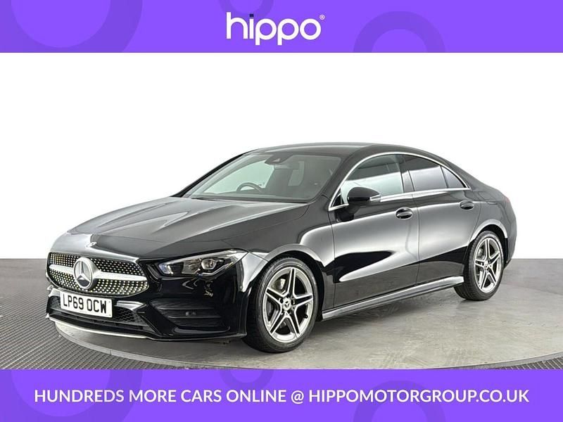 Used Mercedes CLA200 AMG line 163 HP (119 kW) 2019 Black Coupe