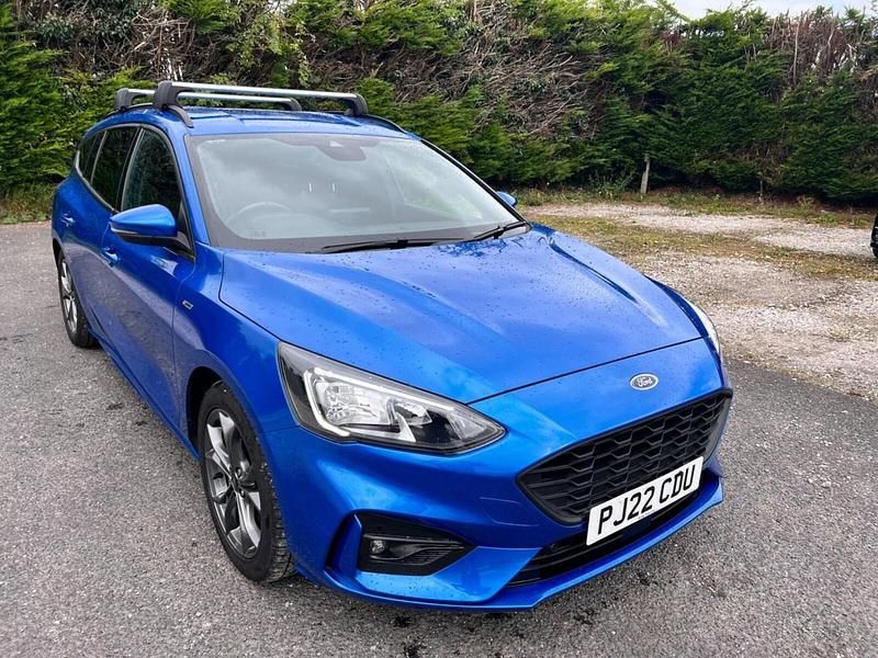Blue Used 2022 Ford Focus ST-Line Estate | £14,500 (Fair price) - Image 1/4