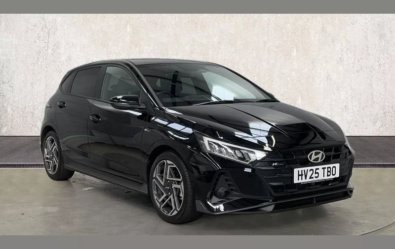 Black Used 2025 Hyundai i20 N Line Hatchback | £19,991 (A bit pricey) - Image 1/4