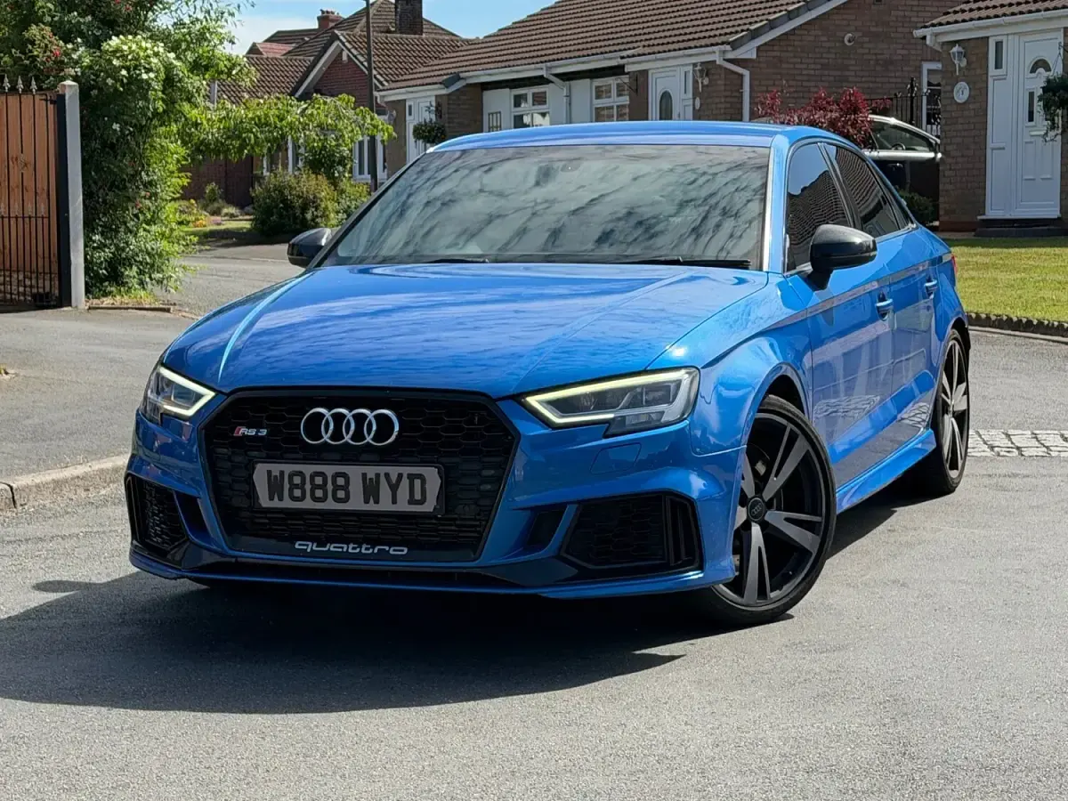 Used Audi RS3 400 HP (294 kW) 2017 Blue Sedan
