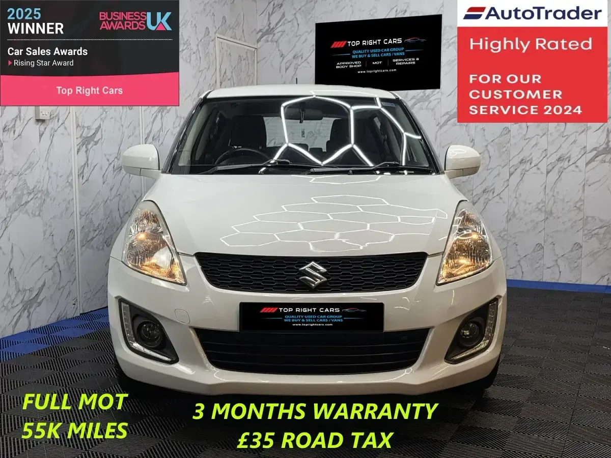 Used Suzuki Swift 94 HP (69 kW) 2016 White Hatchback