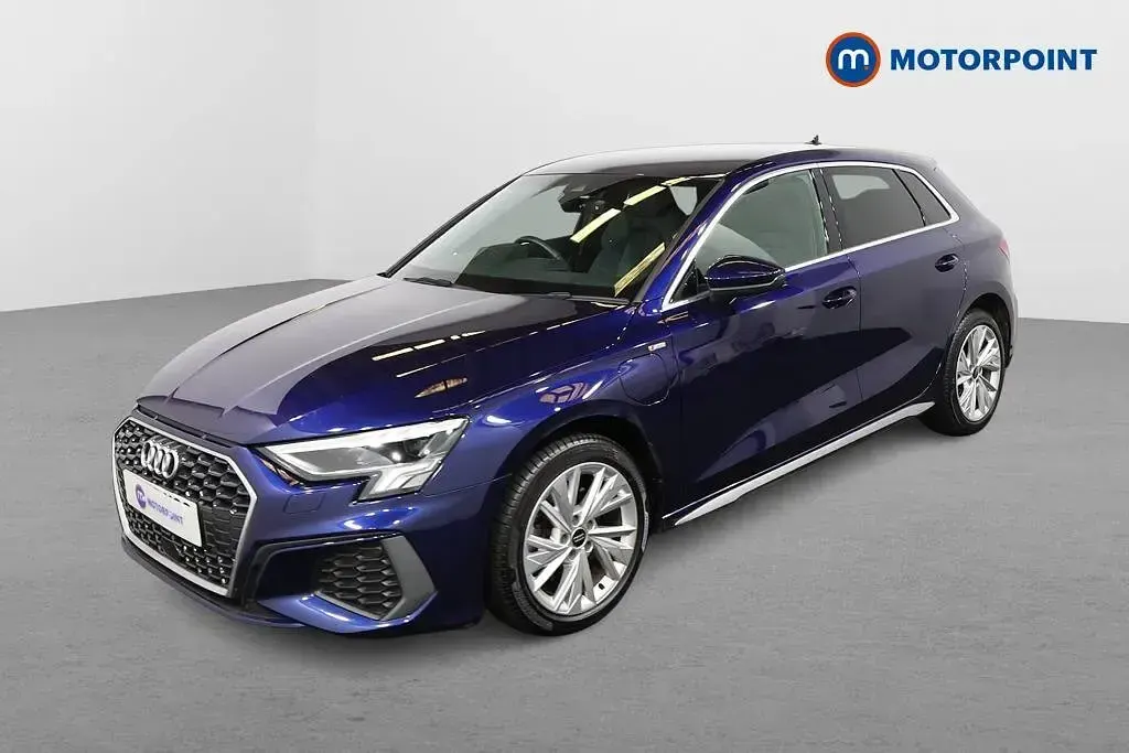 Used Audi A3 e-tron S-Line 2023 Blue Hatchback