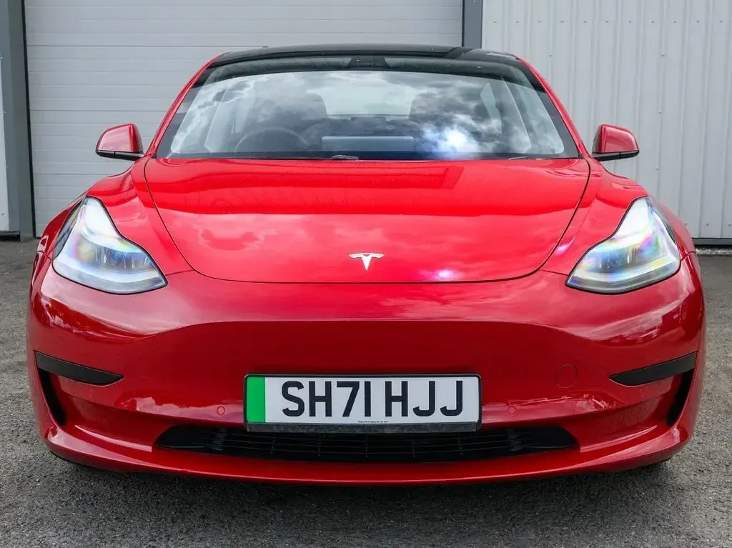 Used Tesla Model 3 Standard Range 208 kW (283 HP) 2021 Red Sedan