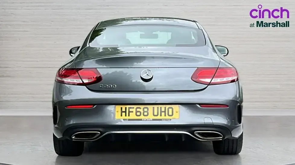 Used Mercedes C200 AMG line 184 HP (135 kW) 2018 Grey Coupe