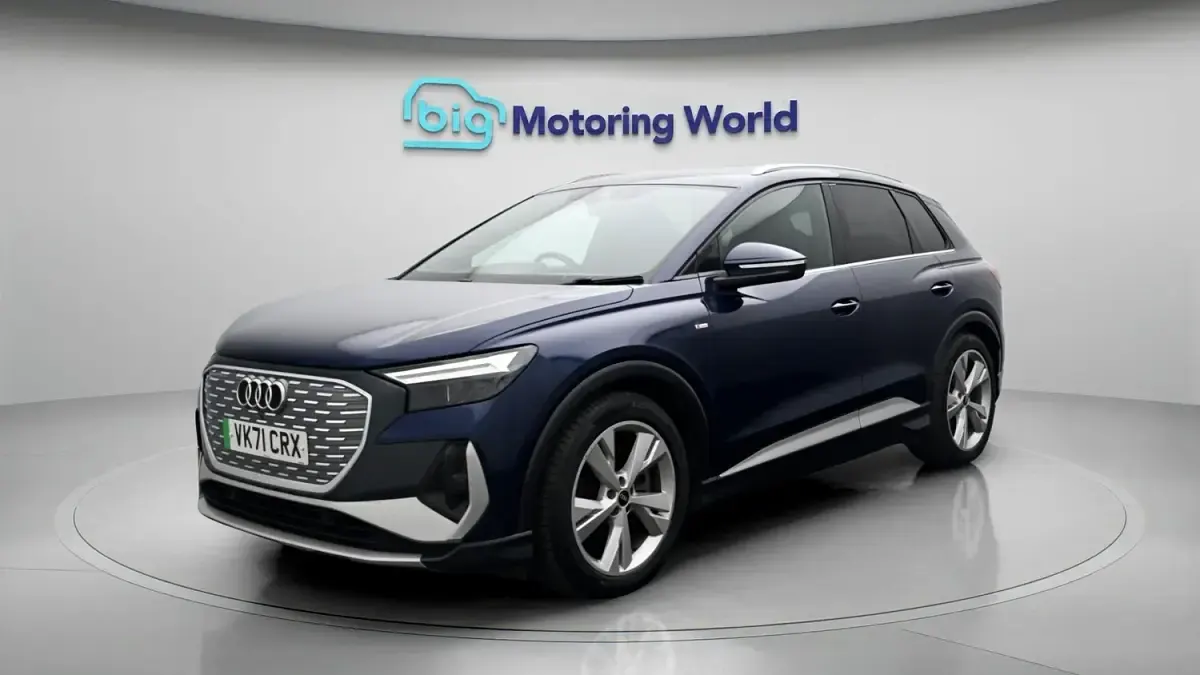 Used Audi Q4 e-tron S-Line 150 kW (204 HP) 2021 Blue SUV