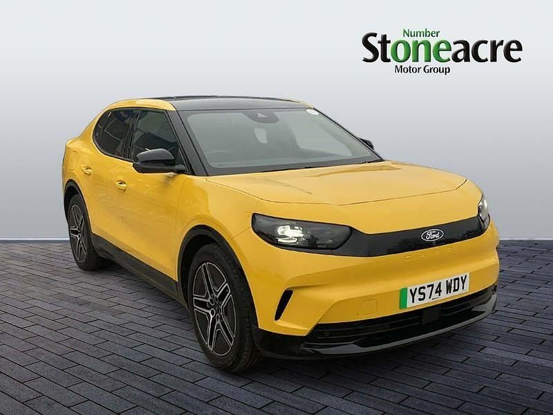 Yellow Used 2024 Ford Capri Extended Range Hatchback | £35,990 - Image 1/2