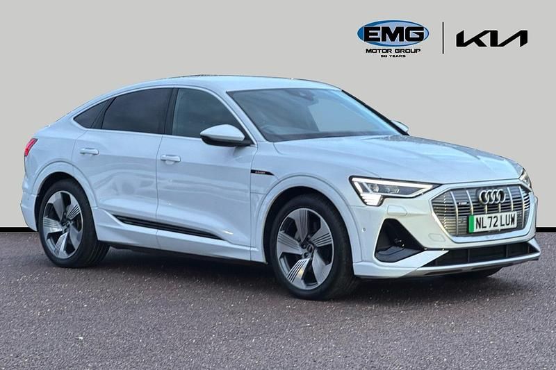 White Used 2022 Audi e-tron Sportback S-Line SUV | £21,095 (Fair price) - Image 1/3