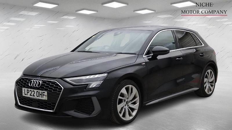 Used Audi A3 Sportback S-Line 2022 Black Hatchback