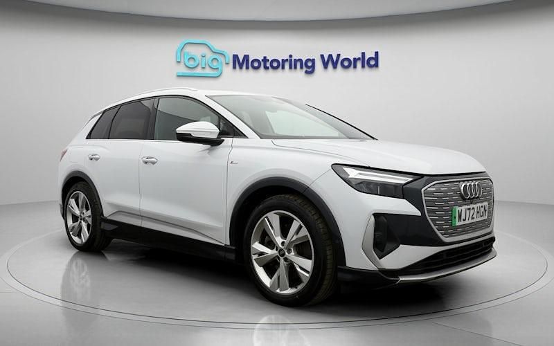 Used Audi Q4 e-tron S-Line 150 kW (204 HP) 2022 White SUV