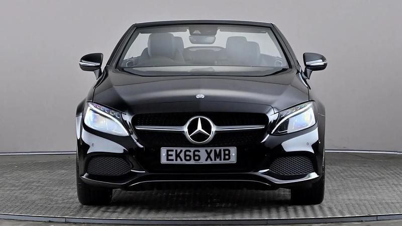 Used Mercedes C220 170 HP (125 kW) 2016 Black Cabriolet