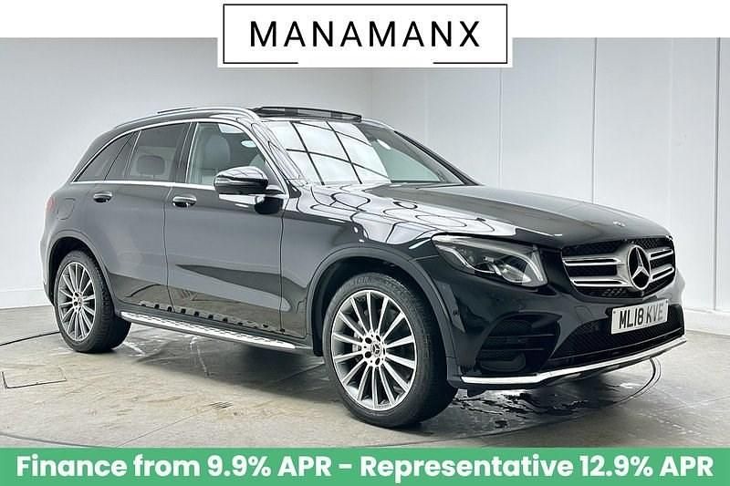 Black Used 2018 Mercedes GLC220 AMG line SUV | £19,490 (Fair price) - Image 1/2