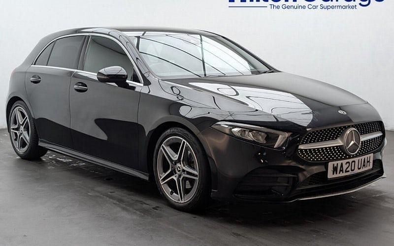 Black Used 2020 Mercedes A200 AMG line Hatchback | £15,150 (Good price) - Image 1/4