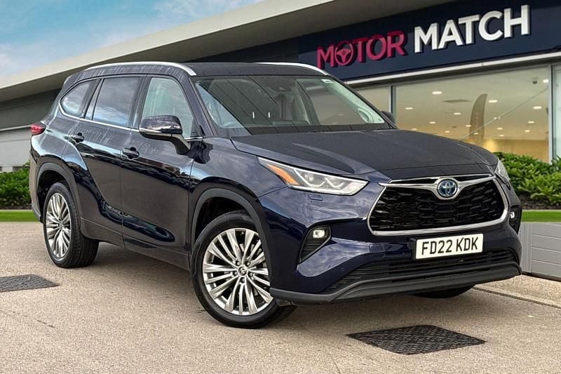 Blue Used 2022 Toyota Highlander SUV | £35,990 - Image 1/4