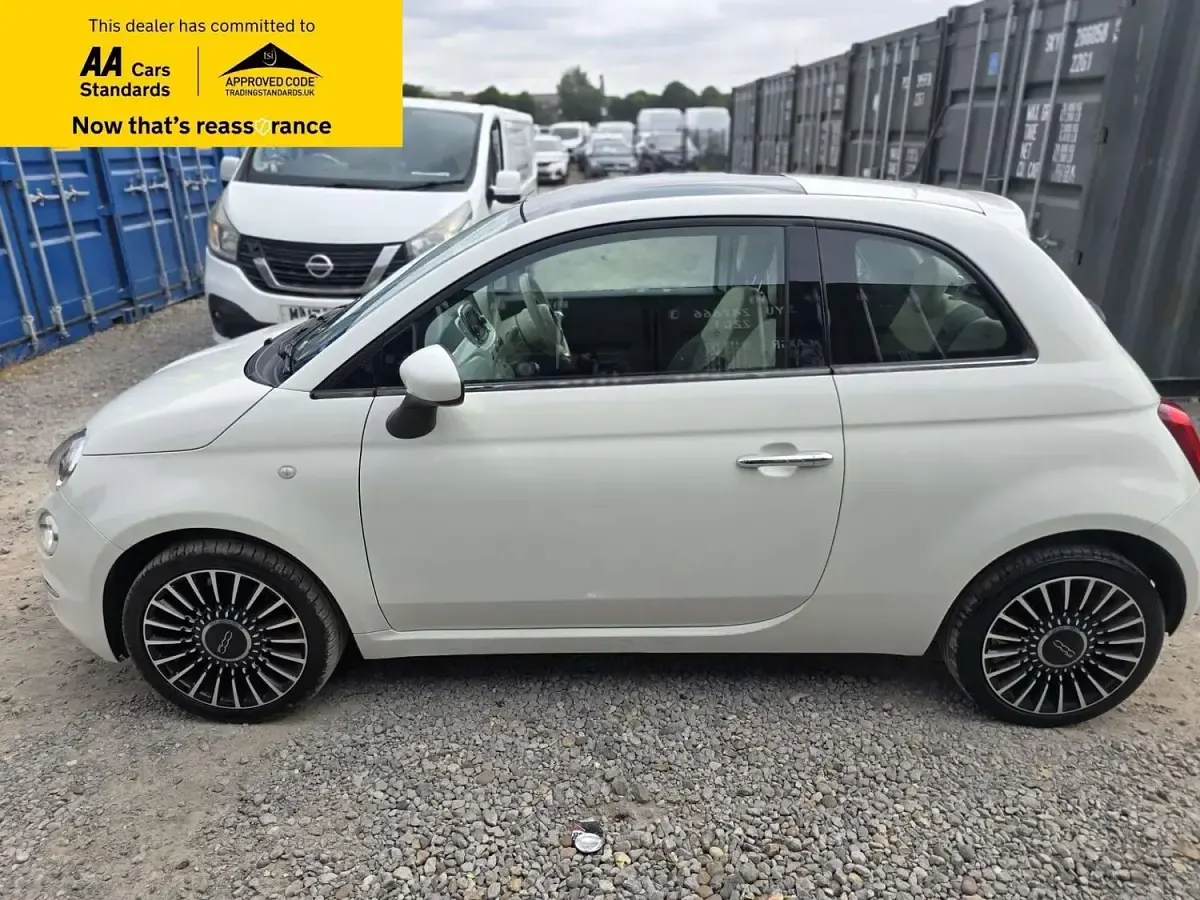 Used Fiat 500 Lounge 69 HP (50 kW) 2016 White Hatchback