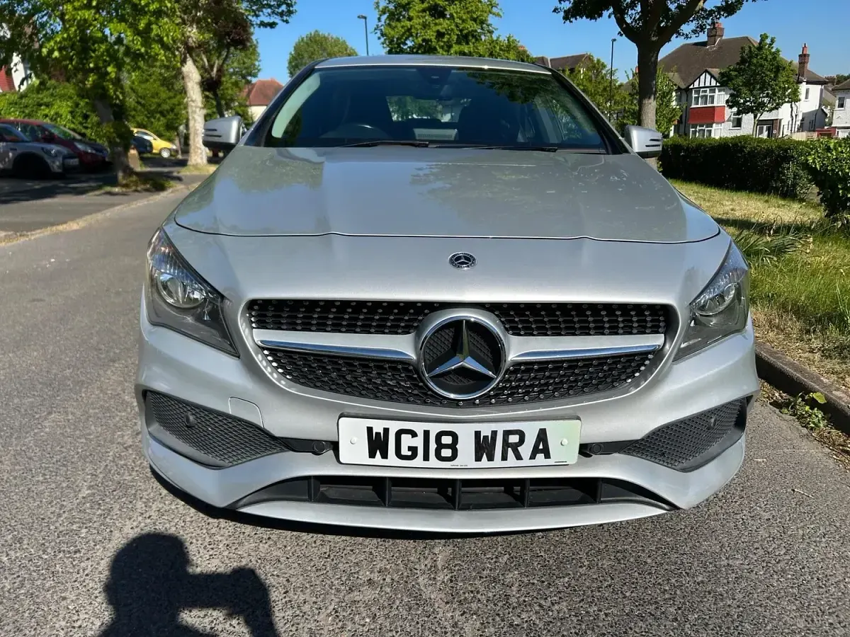 Used Mercedes CLA180 AMG line 122 HP (89 kW) 2018 Silver Sedan