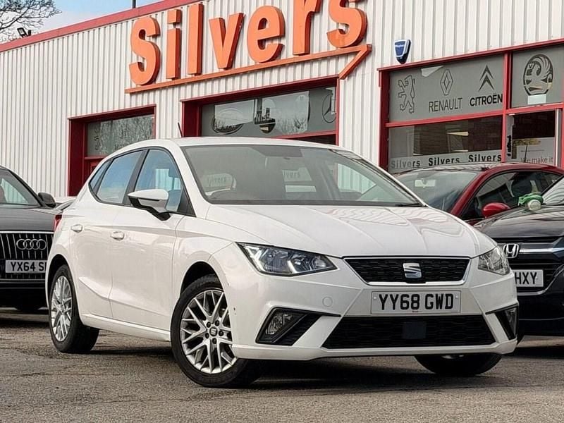 Used Seat Ibiza SE Technology 95 HP (69 kW) 2018 White Hatchback
