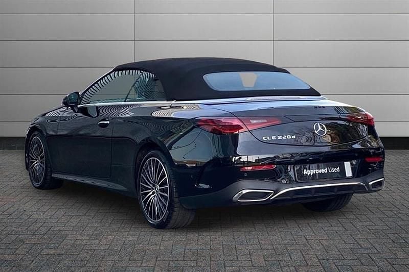 Used Mercedes CLE220 AMG Line Premium 197 HP (144 kW) 2025 Obsidian black Cabriolet