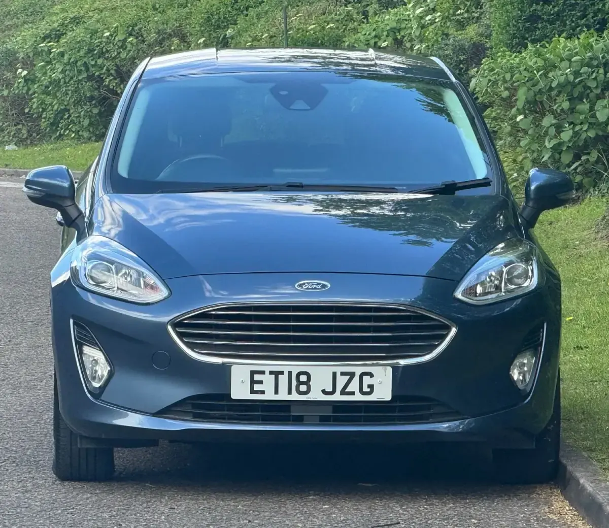 Usado Ford Fiesta Titanium 100 HP (73 kW) 2018 Azul Citadino