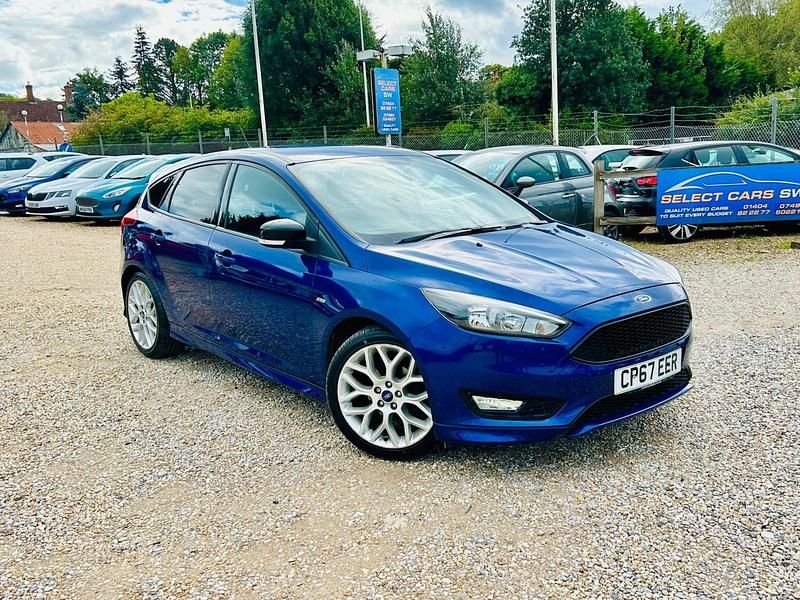 Blue Used 2017 Ford Focus ST-Line Hatchback | £8,995 (Fair price) - Image 1/4
