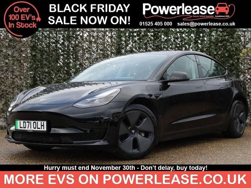 Black Used 2021 Tesla Model 3 Standard Range Plus Sedan | £16,444 (Fair price) - Image 1/4