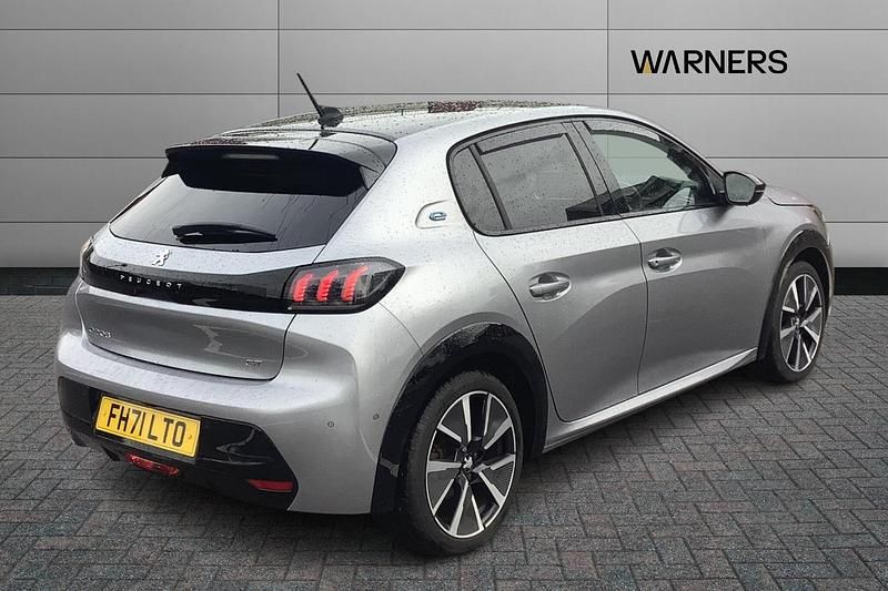 Used Peugeot e-208 GT 98 kW (134 HP) 2021 Grey Hatchback