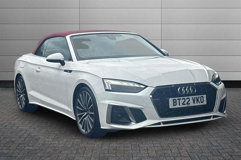 Used Audi A5 Cabriolet S-Line 150 HP (110 kW) 2022 White Cabriolet