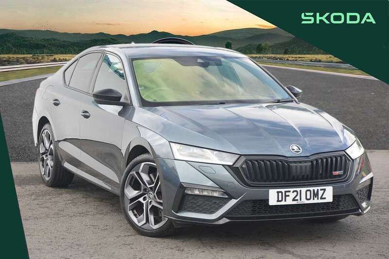 Quartz grey Used 2021 Skoda Octavia vRS Hatchback | £20,995 (Expensive) - Image 1/4