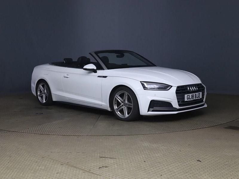 White Used 2018 Audi A5 Cabriolet S-Line Cabriolet | £13,490 (Fair price) - Image 1/4