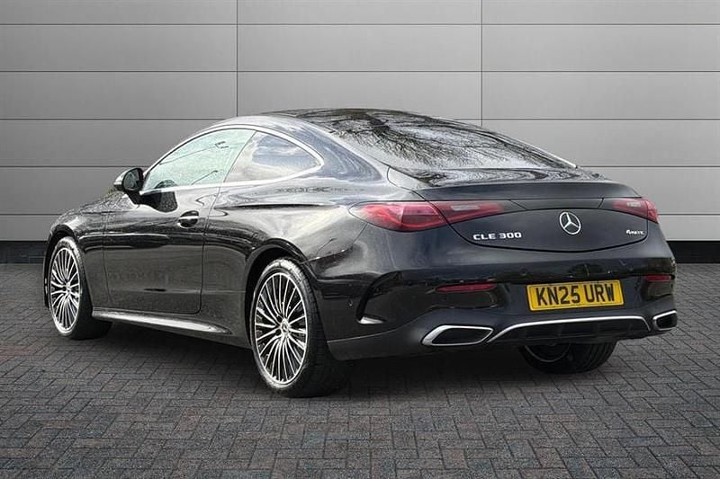 Used Mercedes CLE300 AMG Line Premium 258 HP (189 kW) 2025 Obsidian black Coupe