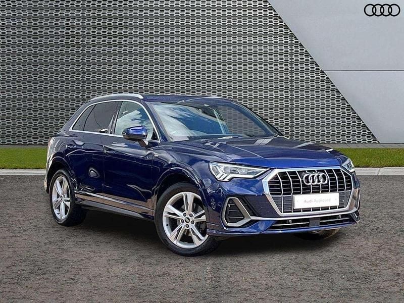 Blue Used 2021 Audi Q3 S-Line SUV | £22,699 (Fair price) - Image 1/4