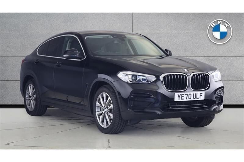 Black sapphire metallic paint Used 2021 BMW X4 Sport Line SUV | £32,350 (Good price) - Image 1/4