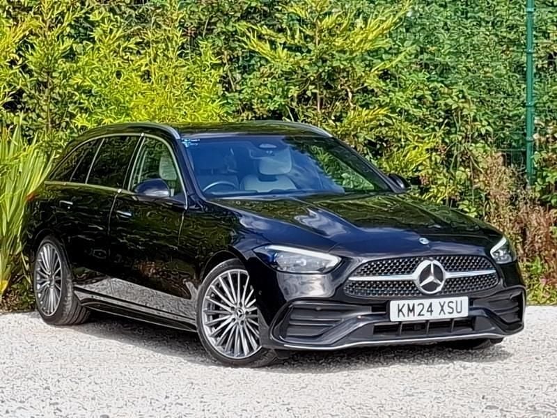 Black Used 2024 Mercedes C300 AMG Line Premium Estate | £34,998 (Expensive) - Image 1/4