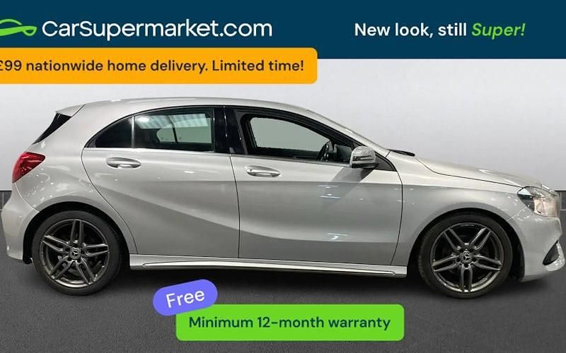 Used Mercedes A200 AMG line 136 HP (100 kW) 2017 Silver Hatchback