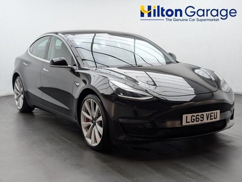 Black Used 2019 Tesla Model 3 Performance Sedan | £18,850 (Fair price) - Image 1/4