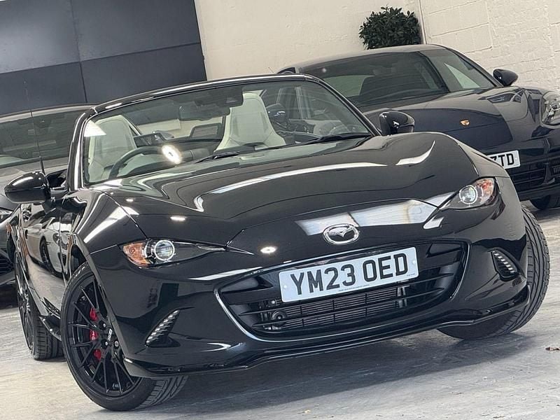 Black Used 2023 Mazda MX5 Homura-Line Cabriolet | £26,654 (Good price) - Image 1/3