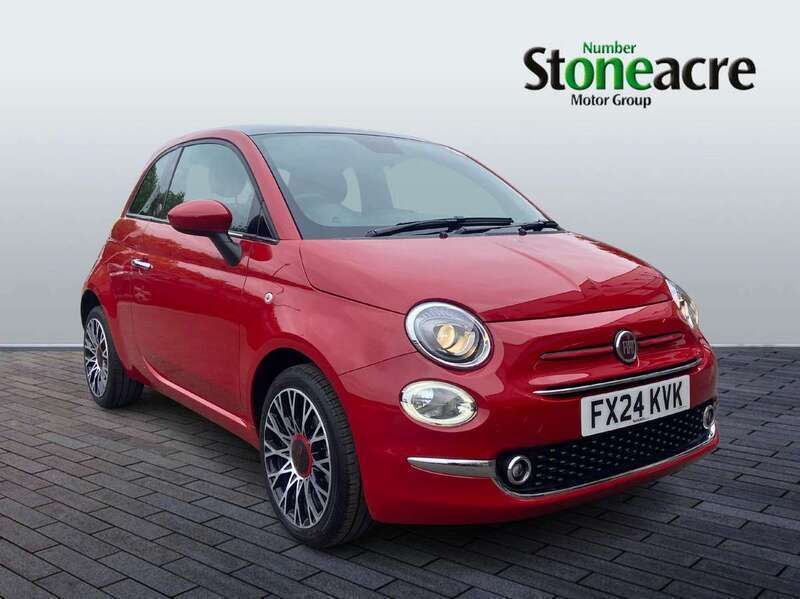 Red Used 2024 Fiat 500 Red Hatchback | £11,987 (Fair price) - Image 1/4