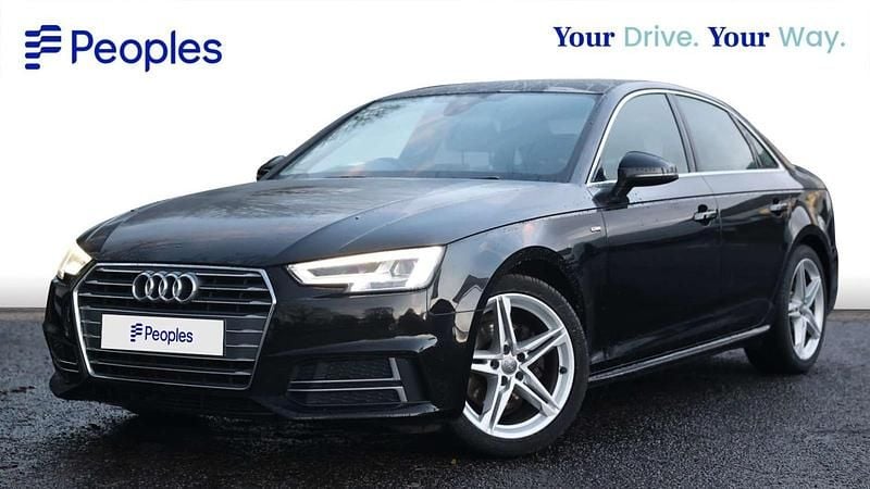 Black Used 2018 Audi A4 S-Line Sedan | £11,386 (Fair price) - Image 1/4