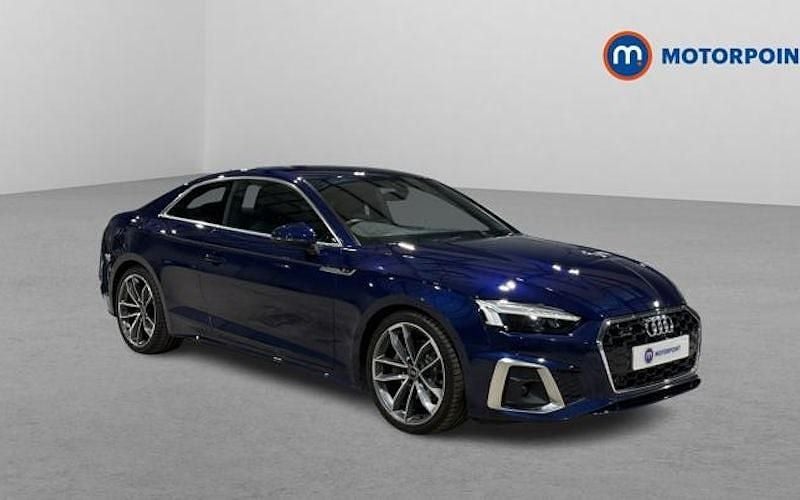 Used Audi A5 S-Line 204 HP (150 kW) 2023 Blue Coupe