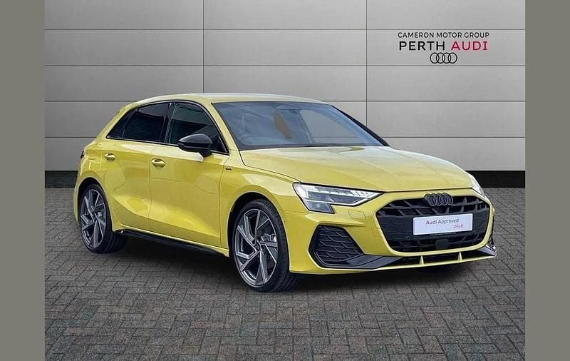 Yellow New 2025 Audi A3 Black Edition Hatchback | £32,995 (Super price) - Image 1/4