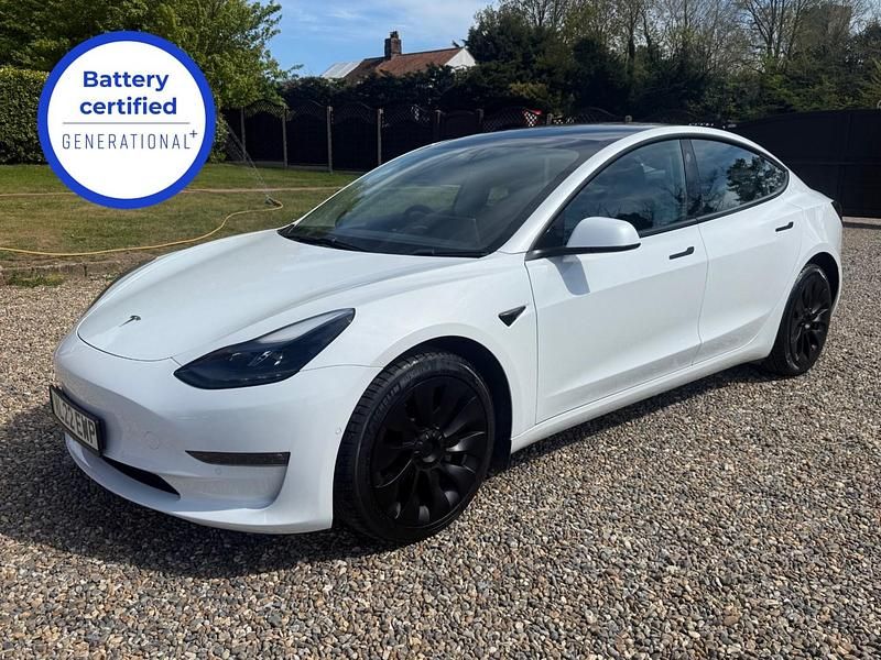 Used Tesla Model 3 Long Range AWD 366 kW (498 HP) 2022 White Sedan