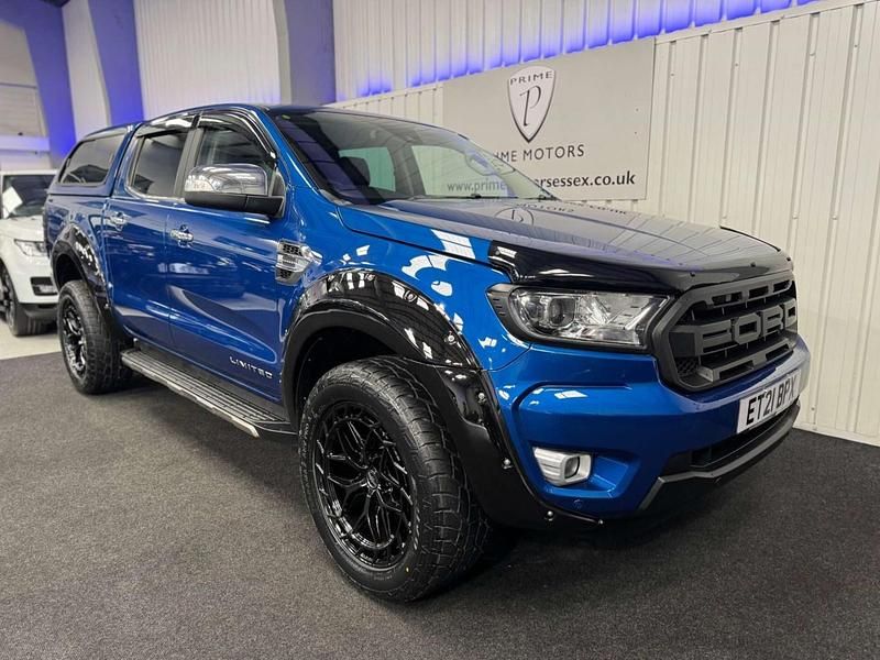 Used Ford Ranger Limited 2021 Blue Pickup